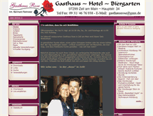 Tablet Screenshot of gasthausrose.com